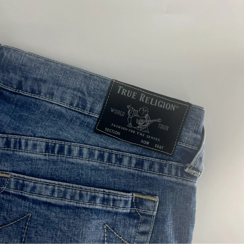 True Religion Denim Shorts Mens 40 Blue Baggy‎ Ricky Relaxed Straight Y2K Jorts
